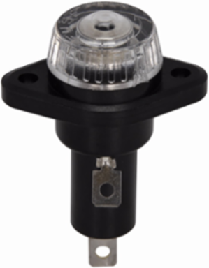 Eaton Bussmann series HPF panel mount fuse holder, 600V, 15A, 1/2 In Quick Connect Terminal