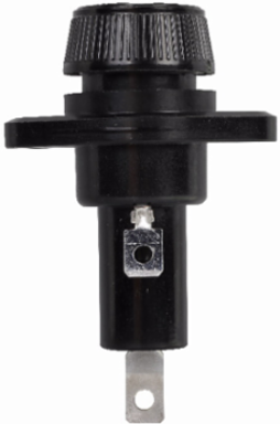 Eaton Bussmann series HPF panel mount fuse holder, 600V, 15A, 1/2 In Quick Connect Terminal