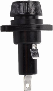 Eaton Bussmann series HPF panel mount fuse holder, 600V, 15A, 1/2 In Quick Connect Terminal