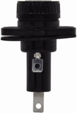 Eaton Bussmann series HPF panel mount fuse holder, 600V, 30A (20A max), 1/2 In Quick Connect Terminal