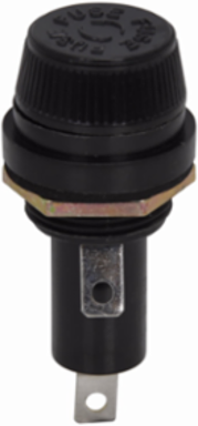Eaton Bussmann series HPG panel mount fuse holder, 600V, 30A (20A max), 1/4 In Quick Connect/Solder Terminal