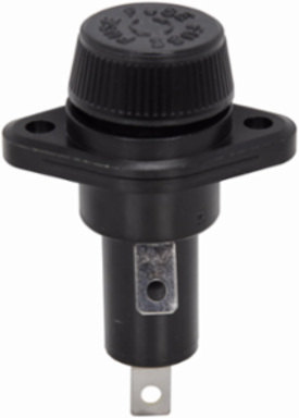 Eaton Bussmann series HPS panel mount fuse holder, 600V, 30A, 25A (CSA), 20A max, 1/4 In Quick Connect Terminal