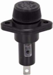 Eaton Bussmann series HPS panel mount fuse holder, 600V, 30A, 25A (CSA), 20A max, 1/4 In Quick Connect Terminal