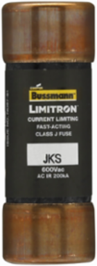 LIMITRON Fast-Acting Fuse 10 A, Class J, 200 kAIC at 600 Vac, Ferrule End