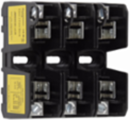 Eaton Bussmann series JM modular fuse block, 600V, 0-30A, Box lug, Three-pole