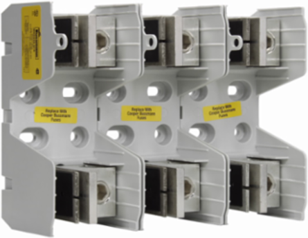 Modular Fuse Block 600V 225-400A Three-Pole Knife Blade End 4.1 Inch x 8 Inch