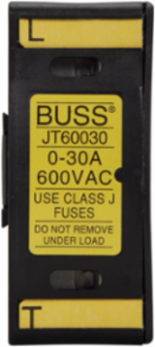 Finger-Safe Fuse Holder, 600V, 30A, 18-8 AWG Tin Plated Copper Alloy Terminal