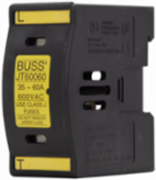 Eaton Bussmann series JT finger-safe fuse holder, 600V, 60A, 14 To 4 AWG Tin Plated Copper Alloy Terminal