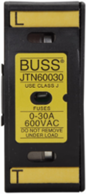 Finger-Safe Fuse Holder 600V 30A 18 To 8 AWG Thermoplastic 2.71 Inch Height