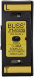 Finger-Safe Fuse Holder 600V 30A 18 To 8 AWG Thermoplastic 2.71 Inch Height