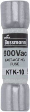 LIMITRON Fast-Acting Fuse 10 A, 600 V, 100 kAIC, Ferrule x Ferrule
