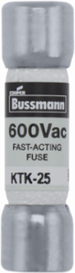 LIMITRON Fast-Acting Fuse 25 A 600 V Non-Indicating Ferrule End 100 kAIC