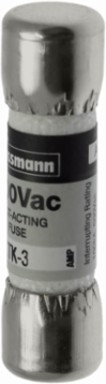 LIMITRON Fast-acting Fuse 3 A, 100 kAIC at 600 V, Ferrule end x ferrule end