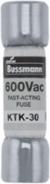 LIMITRON Fast-acting Fuse, 35 A, 600 V, Ferrule End, Nickel-plated Bronze, 1.5 Inch Height
