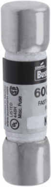 LIMITRON Fast-Acting Fuse, 5 A, 100 kAIC at 600 V, Non-Indicating, Nickel-Plated Bronze Endcap