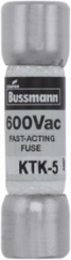 LIMITRON Fast-Acting Fuse, 5 A, 100 kAIC at 600 V, Non-Indicating, Nickel-Plated Bronze Endcap