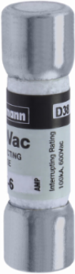 LIMITRON Fast-acting Fuse 6 A, 100 kAIC at 600 V, Ferrule End x Ferrule End, CE Marked