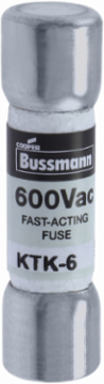 LIMITRON Fast-acting Fuse 6 A, 100 kAIC at 600 V, Ferrule End x Ferrule End, CE Marked