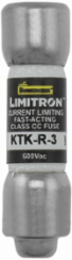 LIMITRON Fast-acting Fuse 3 A, 600 V, 200 kAIC, Non-indicating, Ferrule End