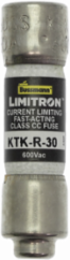 LIMITRON Fast-acting Fuse 30 A Class CC 1.5 Inch x 0.41 Inch 200 kAIC 600 V