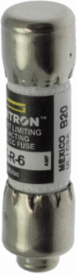LIMITRON Fast-Acting Fuse, 6 A, Class CC, 200 kAIC, 600 V, Ferrule End x Ferrule End