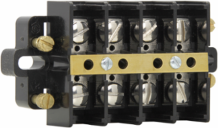Shorting Terminal Block 6ct, 1 Inch x 1 Inch x 1 Inch, 1 LB