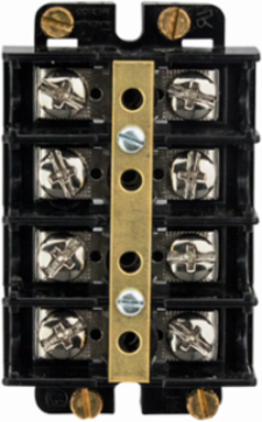 Panel Mount Terminal Block Connector, 600V, 60A, Four-Pole, 1.25 Inch Height
