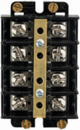 Panel Mount Terminal Block Connector, 600V, 60A, Four-Pole, 1.25 Inch Height