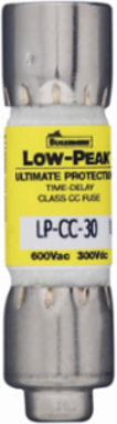 Low Peak Current-Limiting Fuse, 4 A, 600 Vac, Class CC, Ferrule Connection