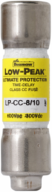 Low Peak Fuse Class CC 0.80A 1.5 Inch Height 600 Vac Voltage Rating