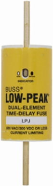 Low-Peak Class J Fuse, 150 A, Dual, Time Delay, 600 V, Non-Indicating