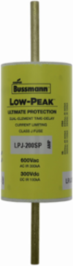 Low-Peak Fuse, 175 A, Class J, Dual, Time Delay, 100 kAIC Vdc, 600 V