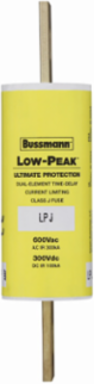 Low-Peak Fuse, 90 A, Dual, Class J, Time Delay, 600 Vac, 300 Vdc