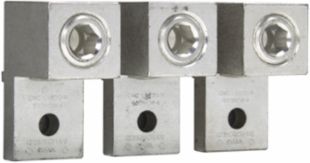 Terminal Lug Kit 400A Amperage, 3.25 Inch Height, 1.5 Inch Width, 3 Lugs