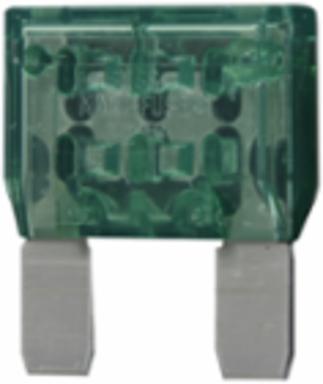 30A Automotive Blade Fuse, Fast Acting, 32 Vdc, Interrupt Rating 1 kAIC