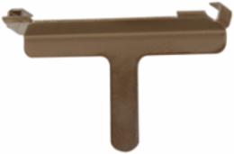 DIN Rail End Stop 3 Inch Width, 5.25 Inch Length, 1.25 Inch Height