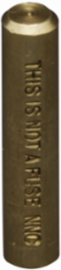 Dummy Fuse Neutral for 0.25 Inch x 1-1/4 Inch Fuse, Non Indicating, 0.2 LB