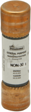 General Purpose Fuse 125 mA, 250 Vac, 50 kAIC, Non Indicating, 2 Inch Height