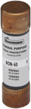 Supplemental One-Time Fuse 45 A Class H Non-Indicating Ferrule End 50 kAIC