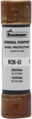 Supplemental Non Current Limiting Fuse 50 A 50 kAIC 3 Inch Ferrule End