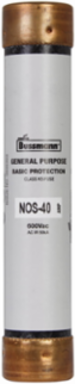 Supplemental One-Time Fuse 40 A Class H Non-Indicating 50 kAIC 600 V Ferrule End