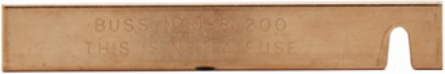 Dummy Neutral Fuse, 110-200A, Class H/R, Non-Indicating