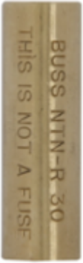 Dummy Fuse Neutral, 1-30A, Class H/R, 250V, Non Indicating