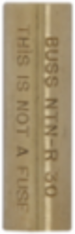 Dummy Fuse Neutral, 1-30A, Class H/R, 250V, Non Indicating