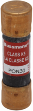 One-Time Fuse 250V 15A 10 kAIC Ferrule End Non-Indicating