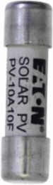 Photovoltaic Fuse, 10A, 1000 Vdc, Cylindrical, Class gPV, Yellow, Ceramic Body