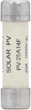 Photovoltaic Fuse 1000 Vdc 25A 30 kAIC Non-Indicating 51 mm