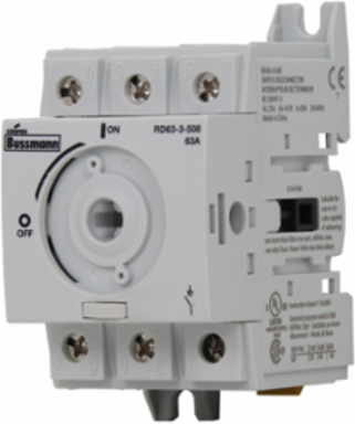 Non-Fused Rotary Disconnect Switch 63A, 600V, 2.55 Inch Width, 2.97 Inch Height
