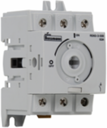 Non-Fused Rotary Disconnect Switch 63A, 600V, 2.55 Inch Width, 2.97 Inch Height