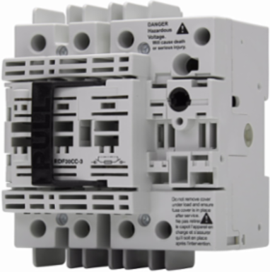 Fused Rotary Disconnect Switch 600V 30A Compact Front Handle 3.81 Inch